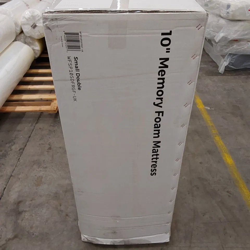 BOXED 10" MEMORY FOAM 4FT SMALL DOUBLE MATTRESS 