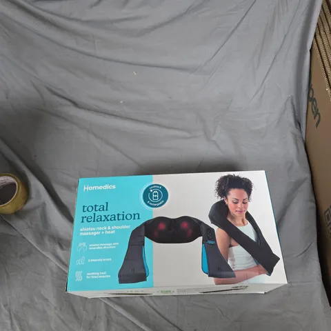 HOMEDICS TOTAL RELAXATION SHIATSU NECK & SHOULDER MASSAGER + HEAT