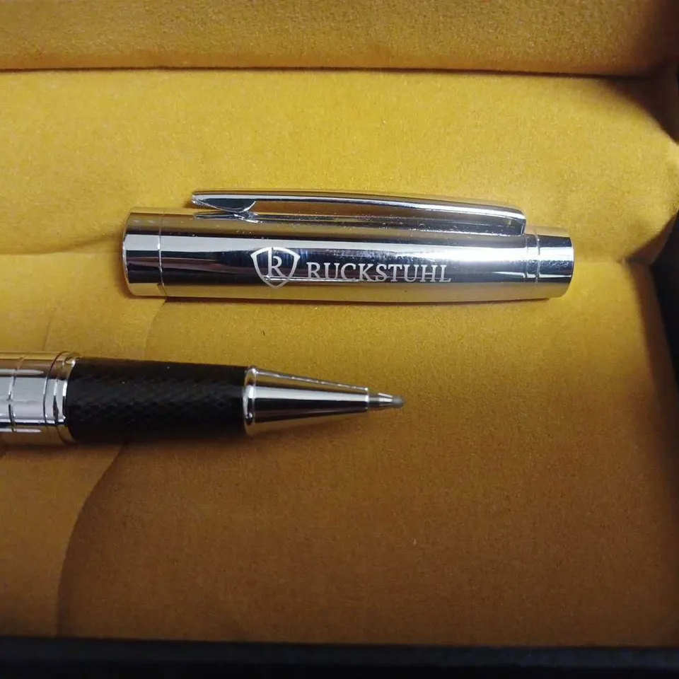 RUCKSTUHL STAINLESS STEEL LUXURY PEN IN GIFT BOX