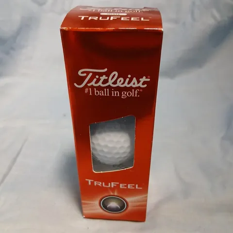 TITLEIST TRUFEEL GOLF BALL – RED BOXED PACKAGING