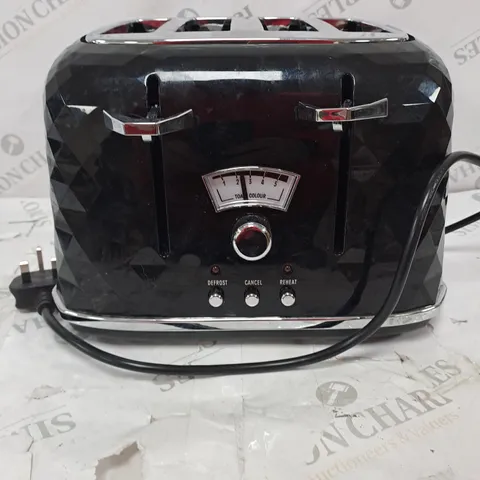 DELONGHI BRILLANTE BLACK 4 SLICE TOASTER