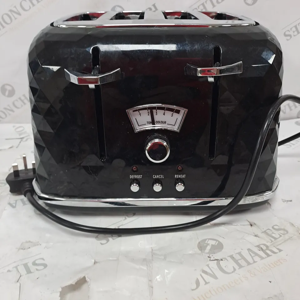 DELONGHI BRILLANTE BLACK 4 SLICE TOASTER RRP £64