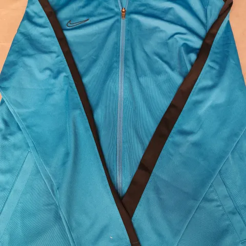 NIKE LONG SLEEVE ZIP-FRONT JACKET IN BLUE SIZE XL