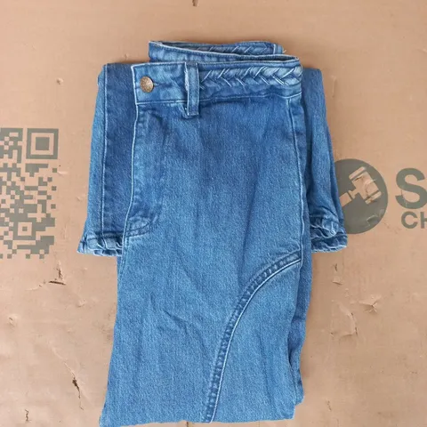 THE HIPPIE SHAKE FLARED JEANS IN BLUE SIZE 10