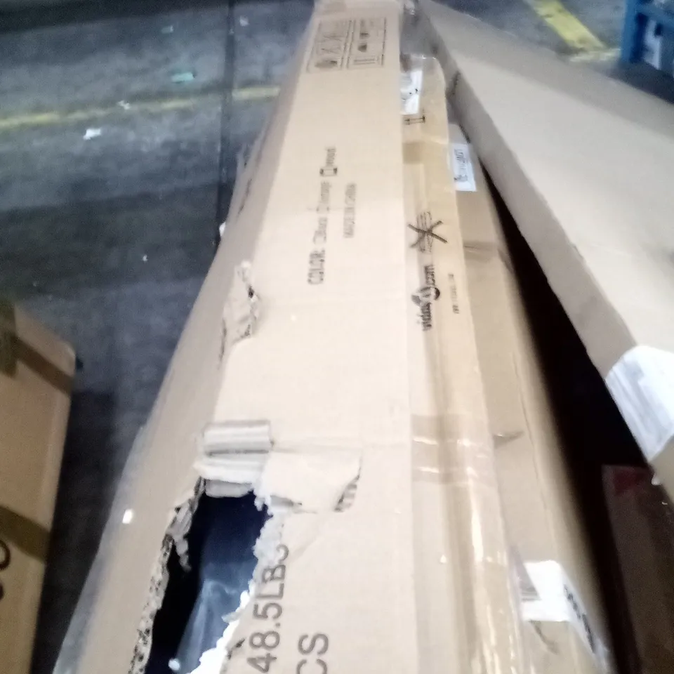 BOXED MAZUR L-SHAPE COMPUTER DESK - VINTAGE WOODGRAIN