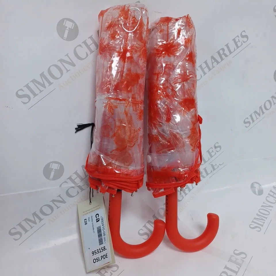 2 X RADLEY UMBRELLA RED 