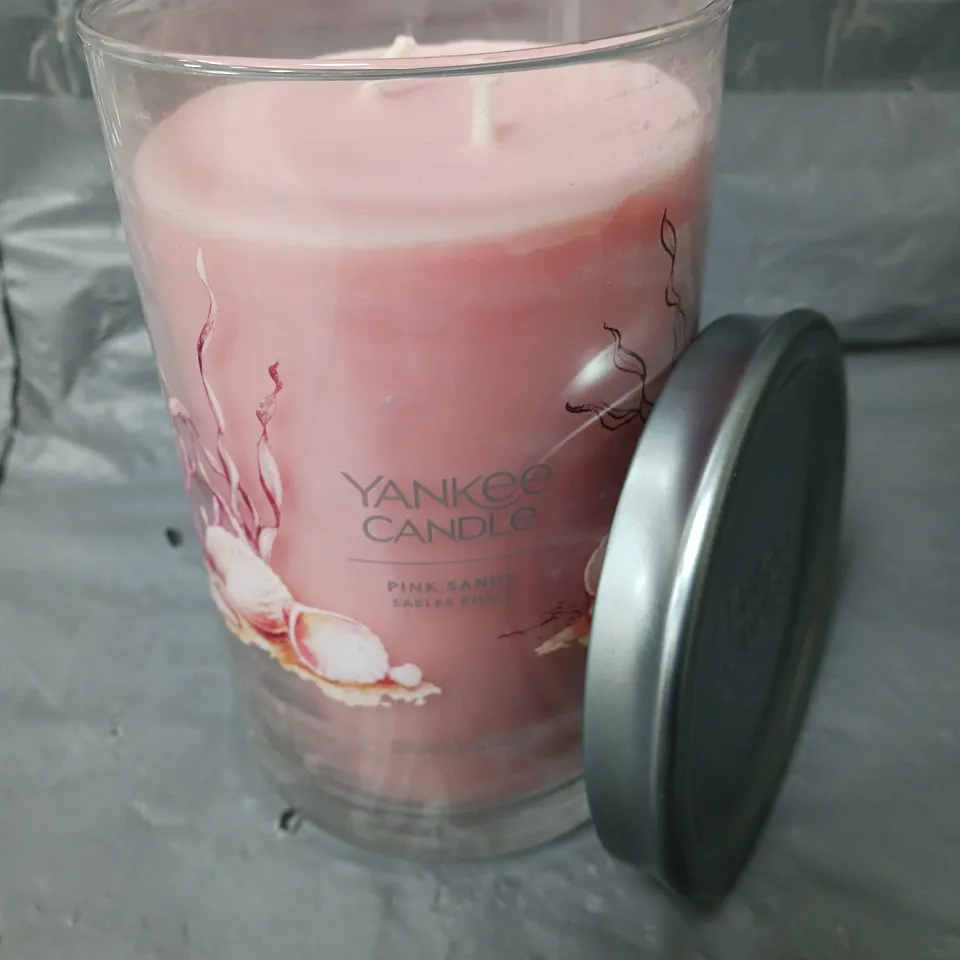 YANKEE SIGNATURE LARGE TUMBLER CANDLE – PINK SANDS