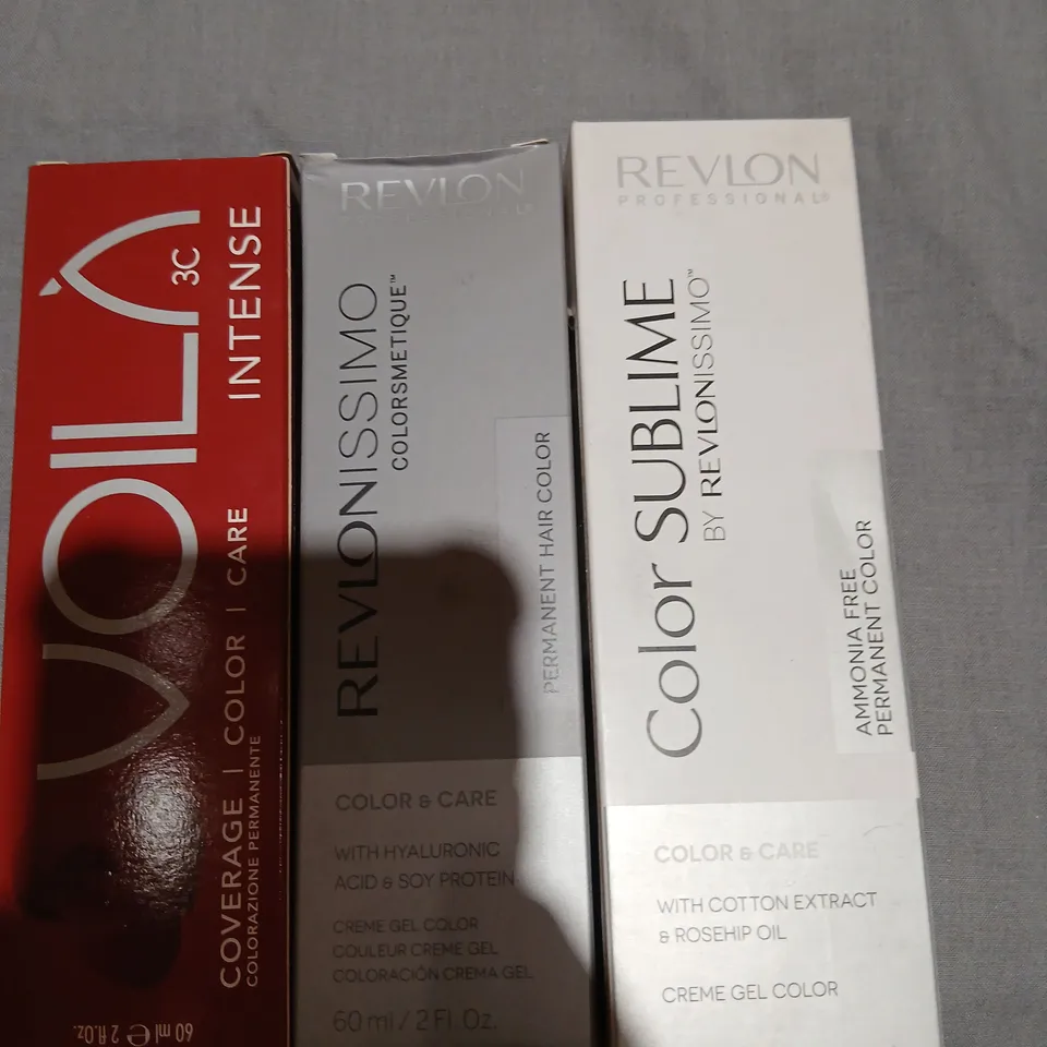 APPROXIMATELY 15 ASSORTED COSMETICS TO INCLUDE; VOILA AND REVLON