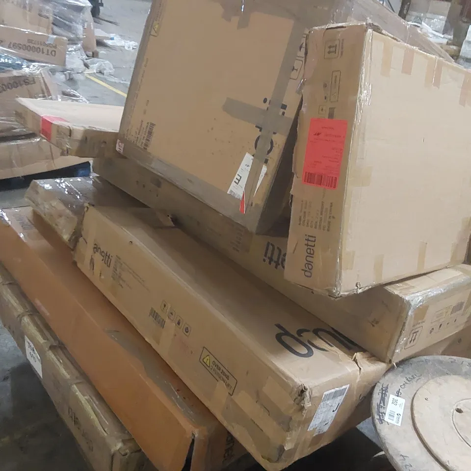 PALLET CONTAINING A VERY LARGE QUANTITY OF ASSORTED DESIGNER DANETTI FURNITURE PARTS