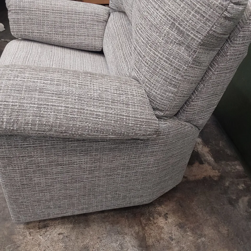 QUALITY BRITISH DESIGNER G PLAN CHLOE EASY CHAIR WAFFLE SMOKE FABRIC 
