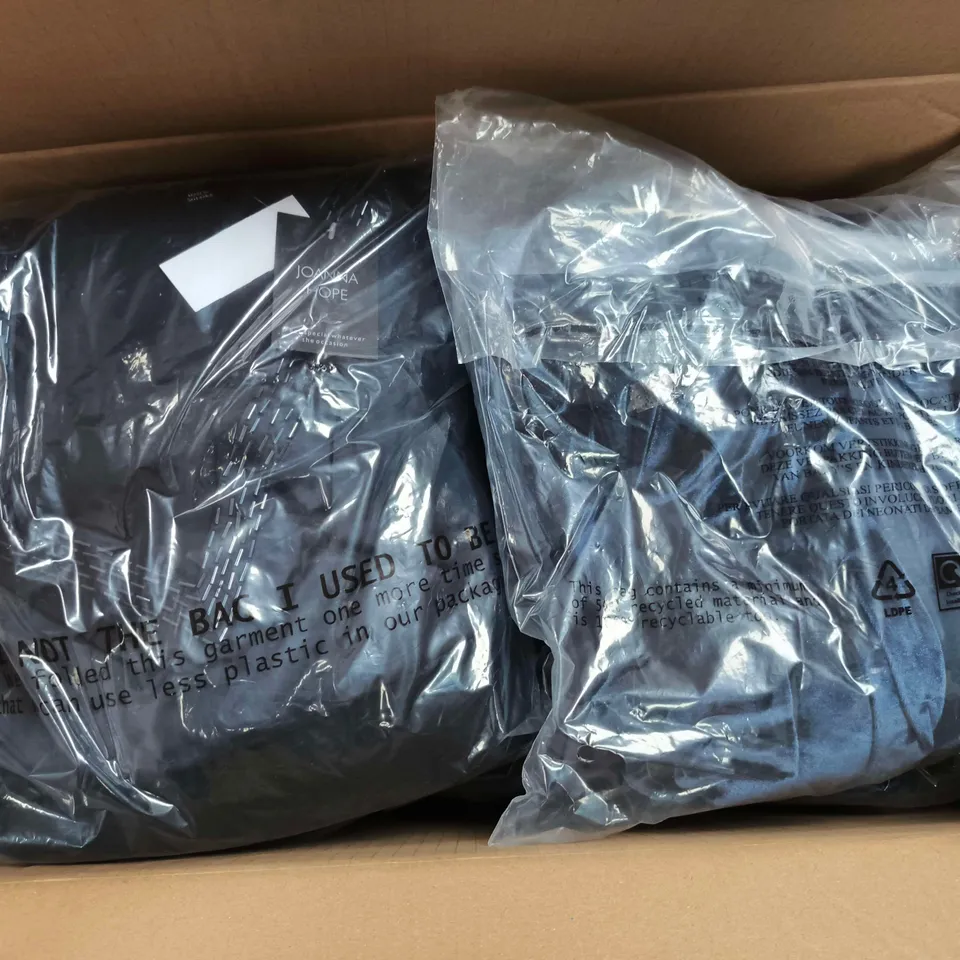 10 BAGGED JOANNA HOPE VELOUR 3-PIECE TROUSER SETS IN NAVY IN VARIOUS SIZES