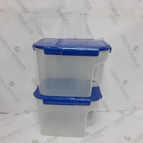 LOCK & LOCK SET OF FLIP TOP PANTRY STORAGE CONTAINERS