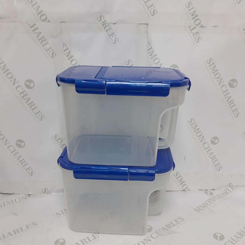 LOCK & LOCK SET OF FLIP TOP PANTRY STORAGE CONTAINERS