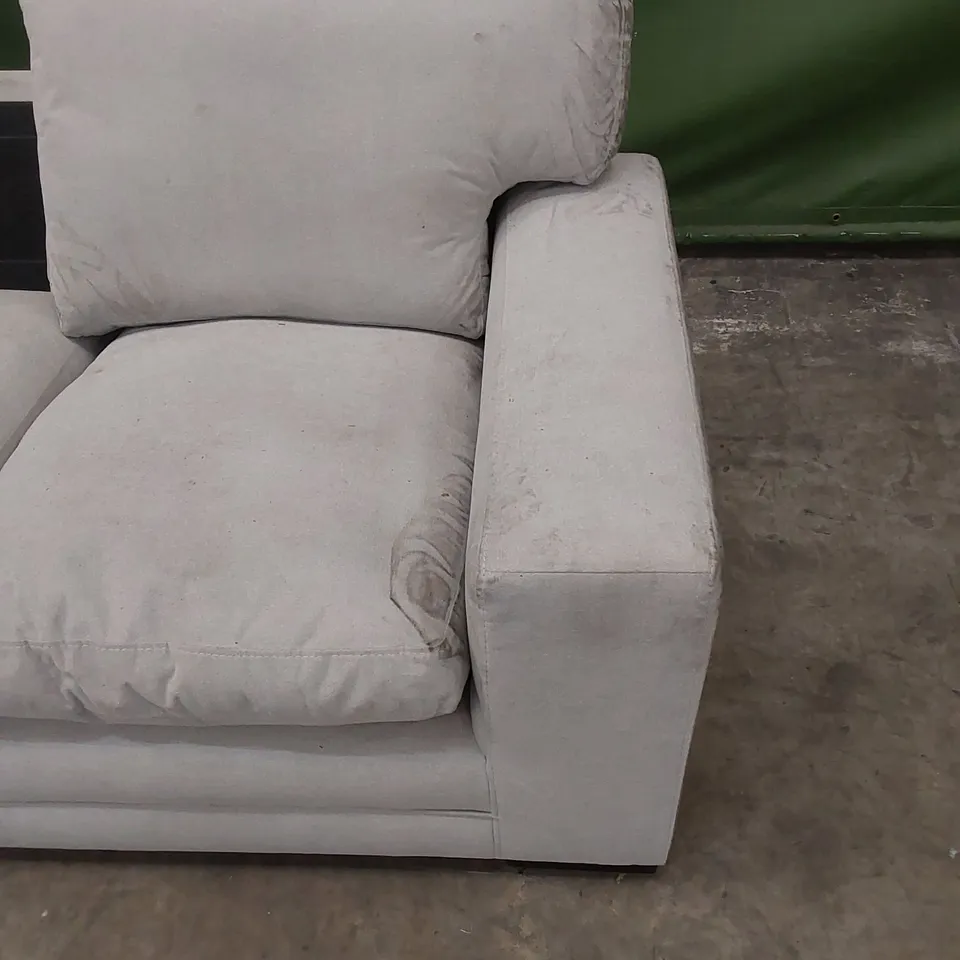 DESIGNER 2 SEATER SOFA - MISSING BACK CUSHION