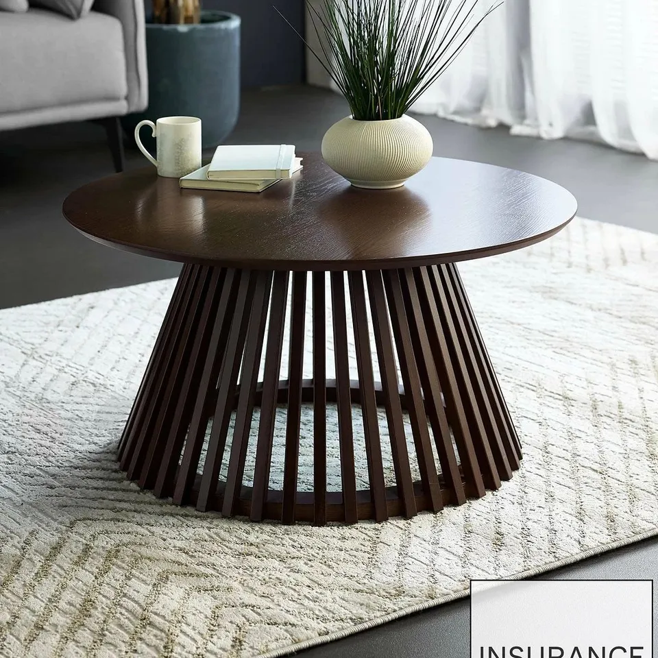 JULIAN BOWEN OLLIE SLATTED COFFEE TABLE - COCOA OAK