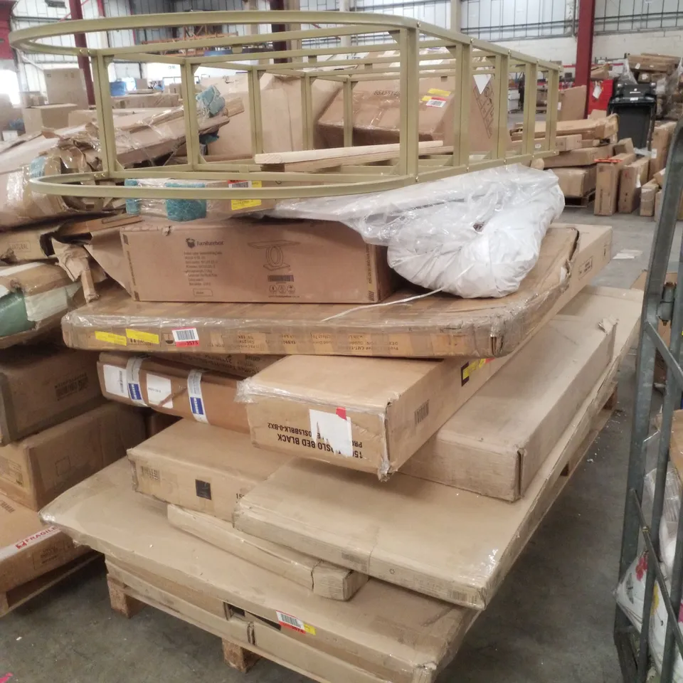 PALLET CONTAINING ASSORTED FLATPACK FURNITURE PARTS