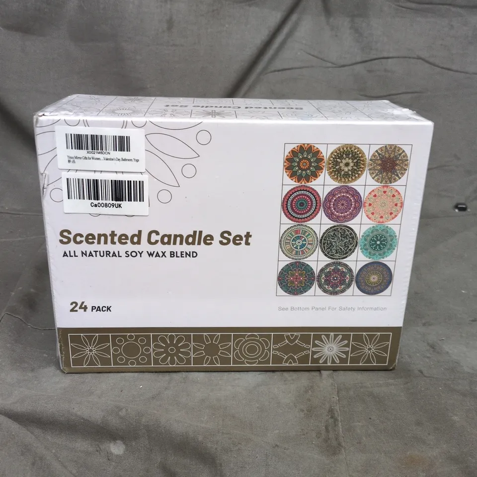 SEALED 24 PIECE SCENTED CANDLE SET