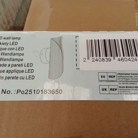 BOXED LED WALL LAMP (1 BOX)