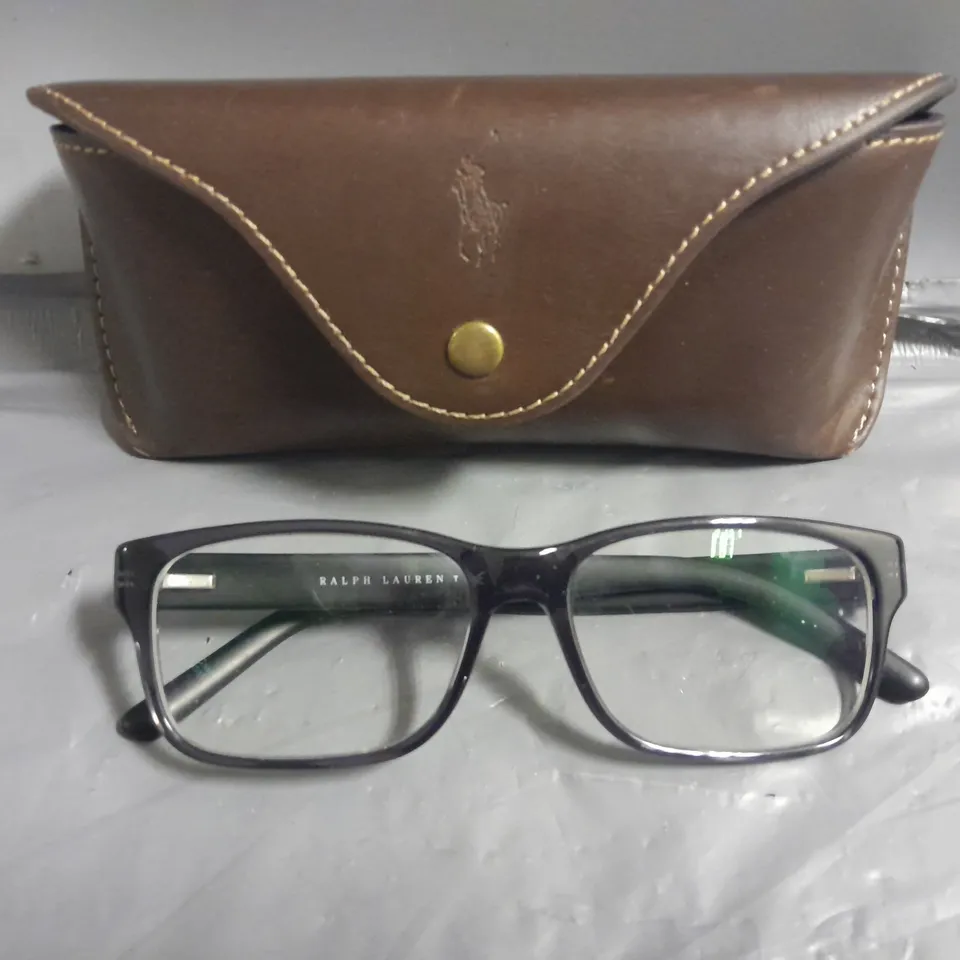 PAIR OF POLO RALPH LAUREN BLACK GLASSES IN CASE