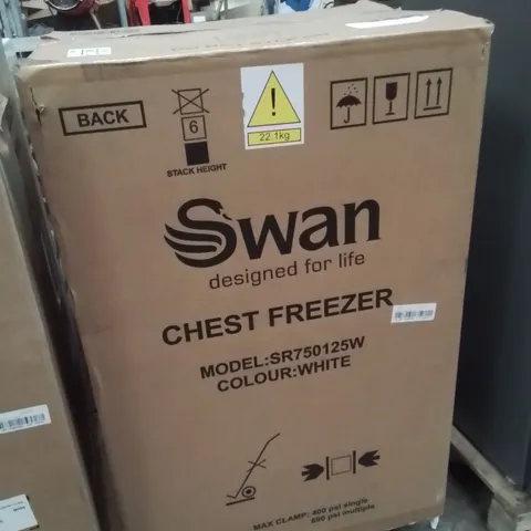 Swan SR750125W 99L Chest Freezer 85cm Tall - White