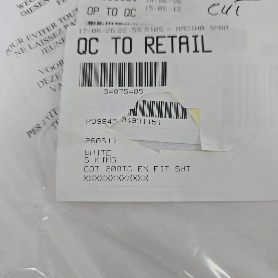 COTTON , 200TC SUPERKING BED  SHEET 