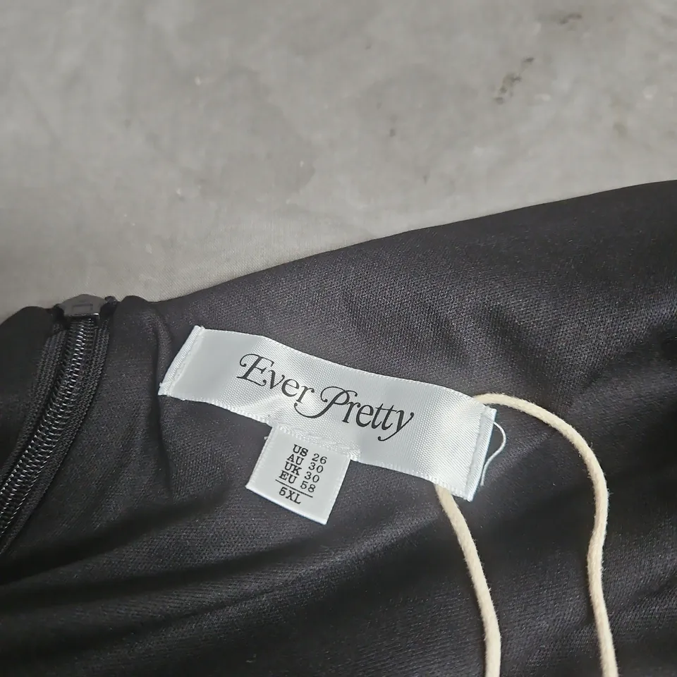 EVER PRETTY BLACK EVENING DRESS, UK 30 (US 26 / EU 58), 5XL