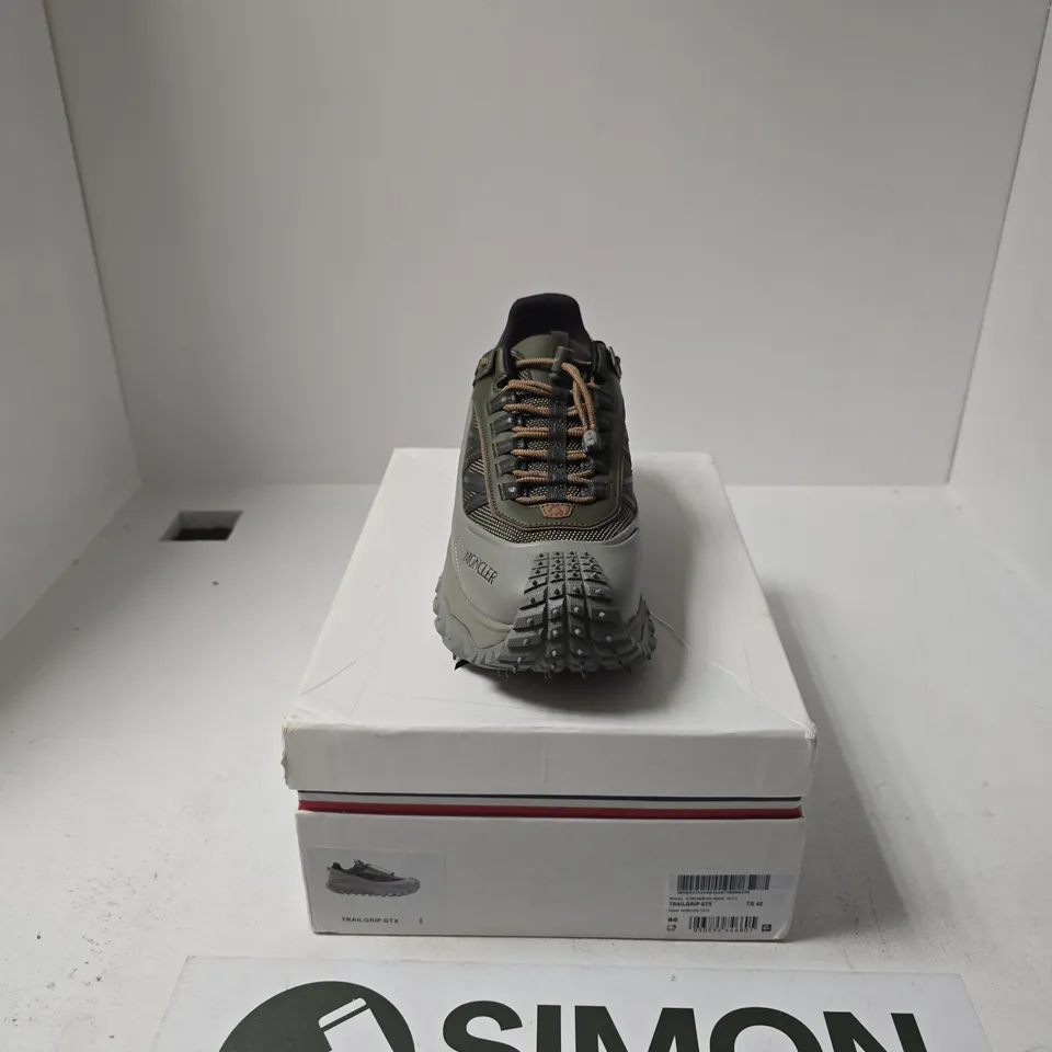 BOXED PAIR OF MONCLER TAIL GRIP GTX SHOES SIZE EU 42