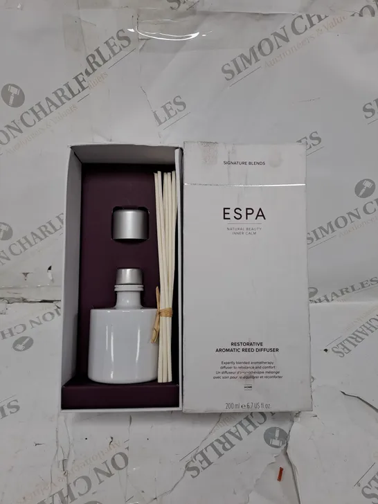 Lot 2751: ESPA RESTORATIVE AROMATIC REED DIFFUSER - 4525959 | Simon ...