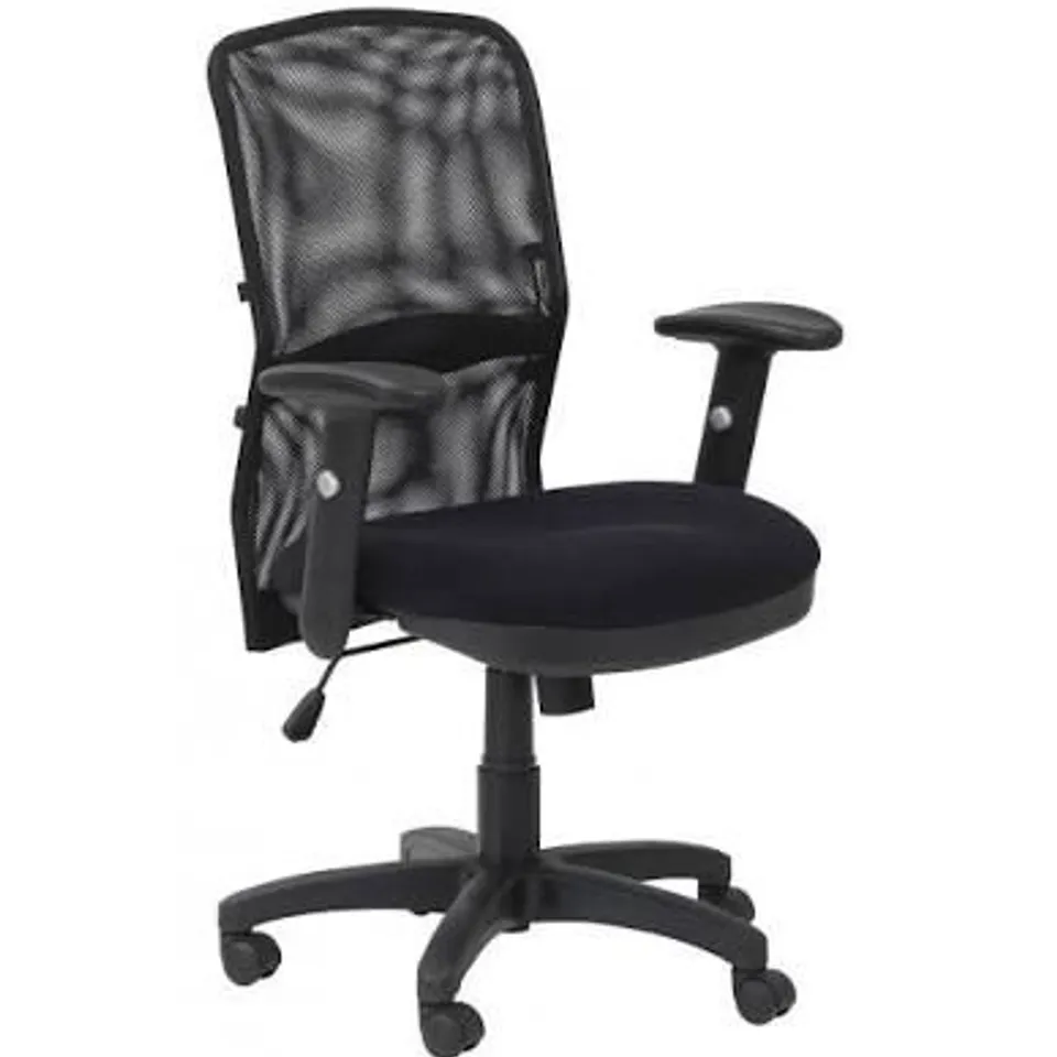 BOXED ALPHASON DAKOTA MEDIUM BACK MESH EXECUTIVE CHAIR BLACK