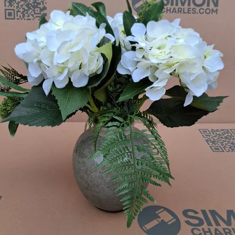PEONY ARTIFICIAL FLOWER BOUQUET IN VASE