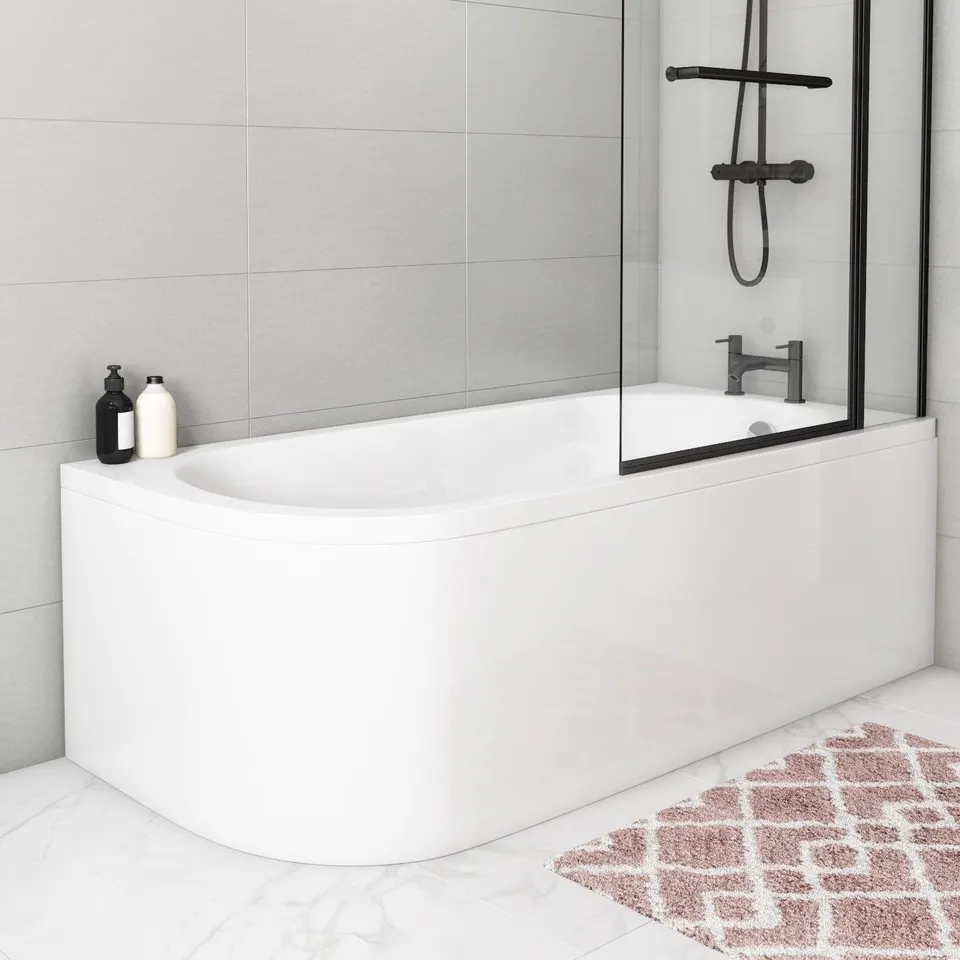 JERSEY J SHAPED BATH 1700 X 750 LEFT HAND 