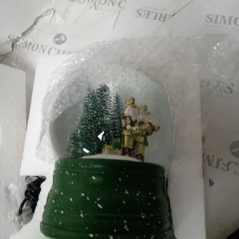 BOXED SANTA EXPRESS CHRISTMAS CHARACTER MUSICAL WATER SPINNER NUTCRACKER