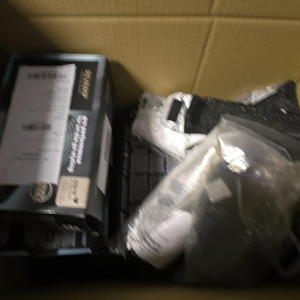 BOX OF APPROXIMATELY 12 ASSORTED REVAMP COMPACT CORDLESS HAIR STRAIGHTENERS 