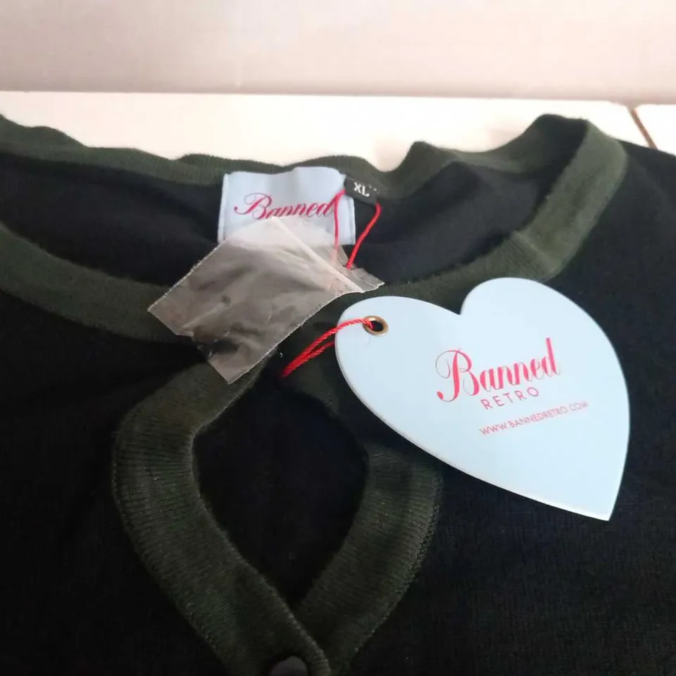 APPROXIMATELY 6 BANNED RETRO CARDIGANS IN VARIOUS SIZES