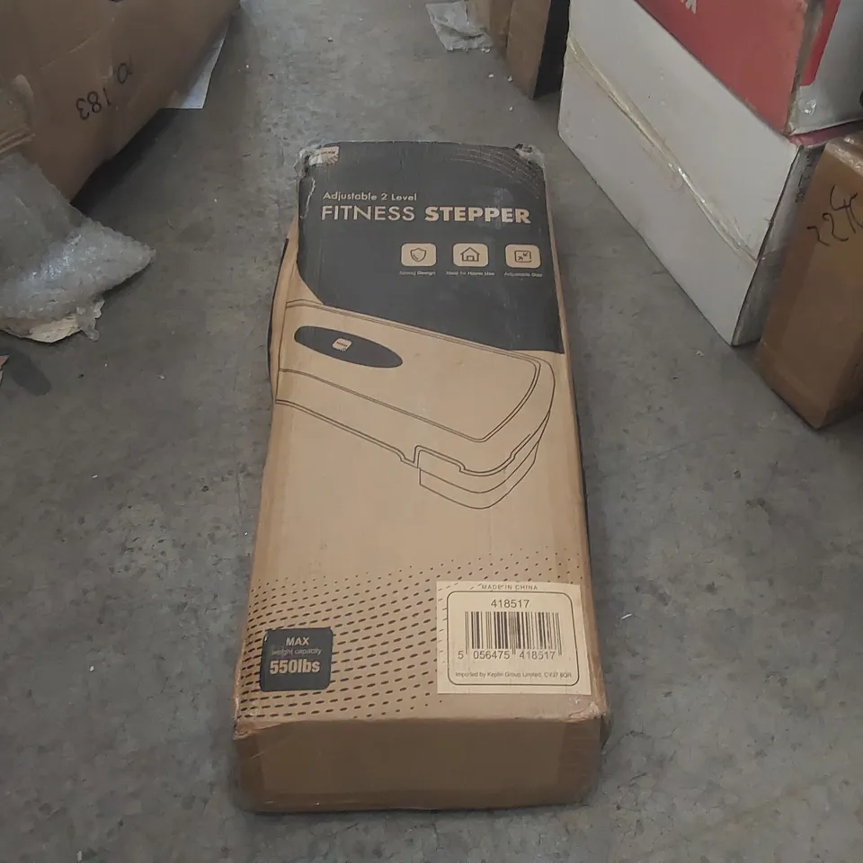 BOXED KAYMAN ADJUSTABLE 2 LEVEL FITNESS STEPPER