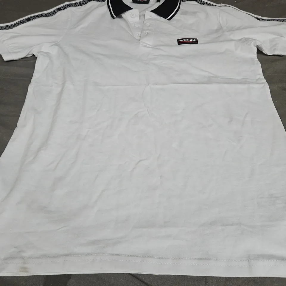 MCKENZIE LOGO T-SHIRT, WHITE - UK SIZE M
