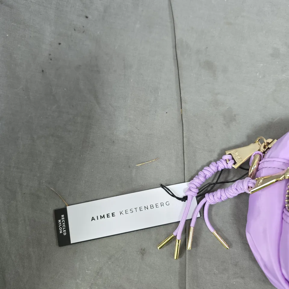 AIMEE KESTENBERG LILAC NYLON CROSSBODY BAG 