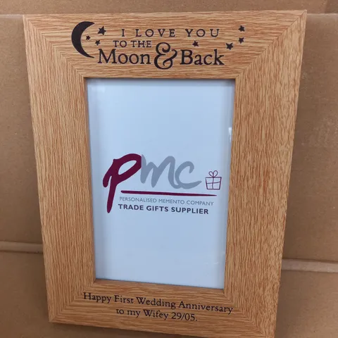 PERSONALISED DADDY & ME WOODEN PHOTO FRAME