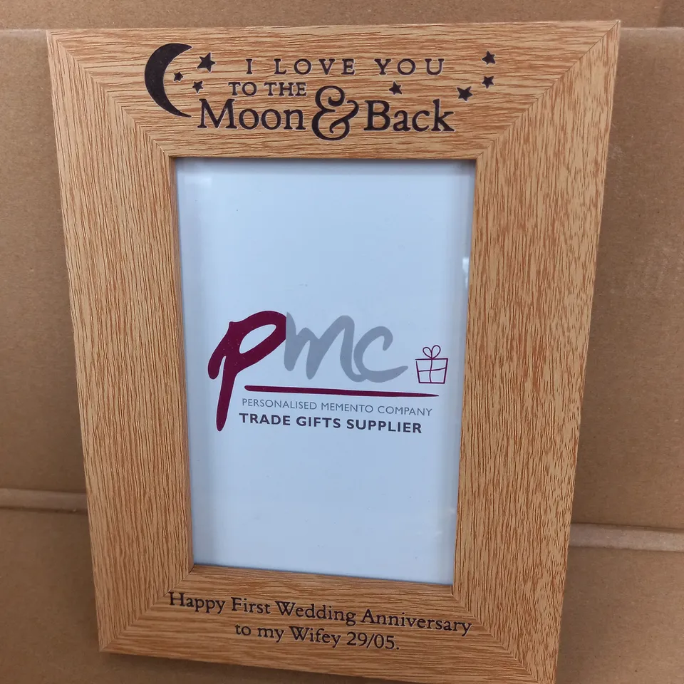 PERSONALISED DADDY & ME WOODEN PHOTO FRAME RRP £20