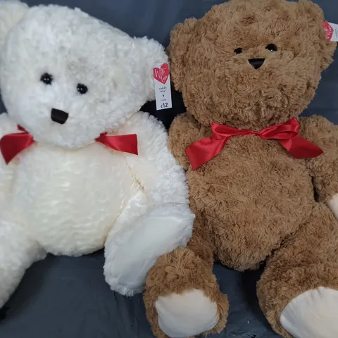 PALLET CONTAINING APPROXIMATELY 32 BRAND NEW WITH LOVE VALENTINES PLUSHY BEARS - ASSORTED COLOURS 