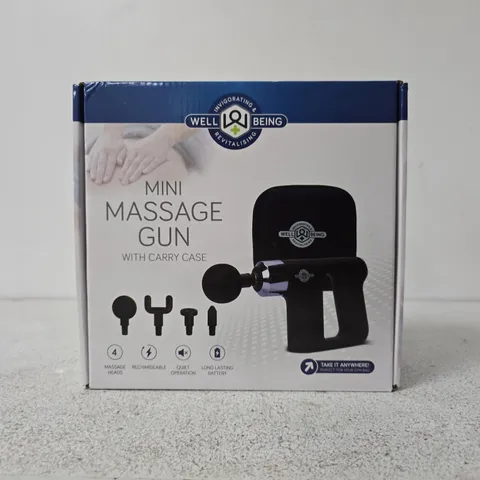 THE SOURCE WELLBEING MINI MASSAGE GUN WITH CARRY CASE