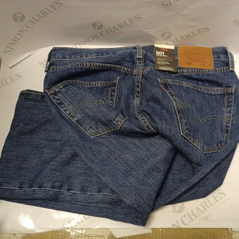 LEVI'S 501 ORIGINAL DEMIN JEANS - 34W XL 