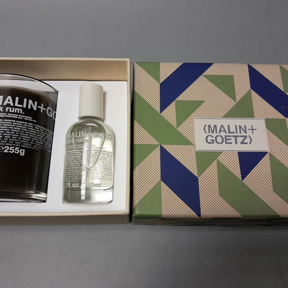 BOXED MALIN + GOETZ CANDLE AND 50ML EAU DE PARFUM SET