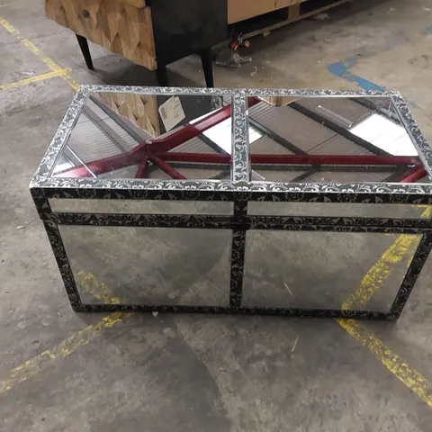 DESIGNER MIRRORED STORAGE TRUNK