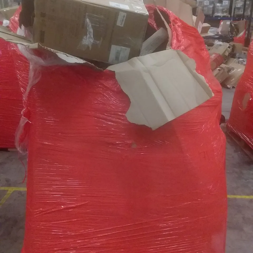 PALLET OF ASSORTED ITEMS INCLUDING ERGONOMIC CHAIR, 3 TIER CART