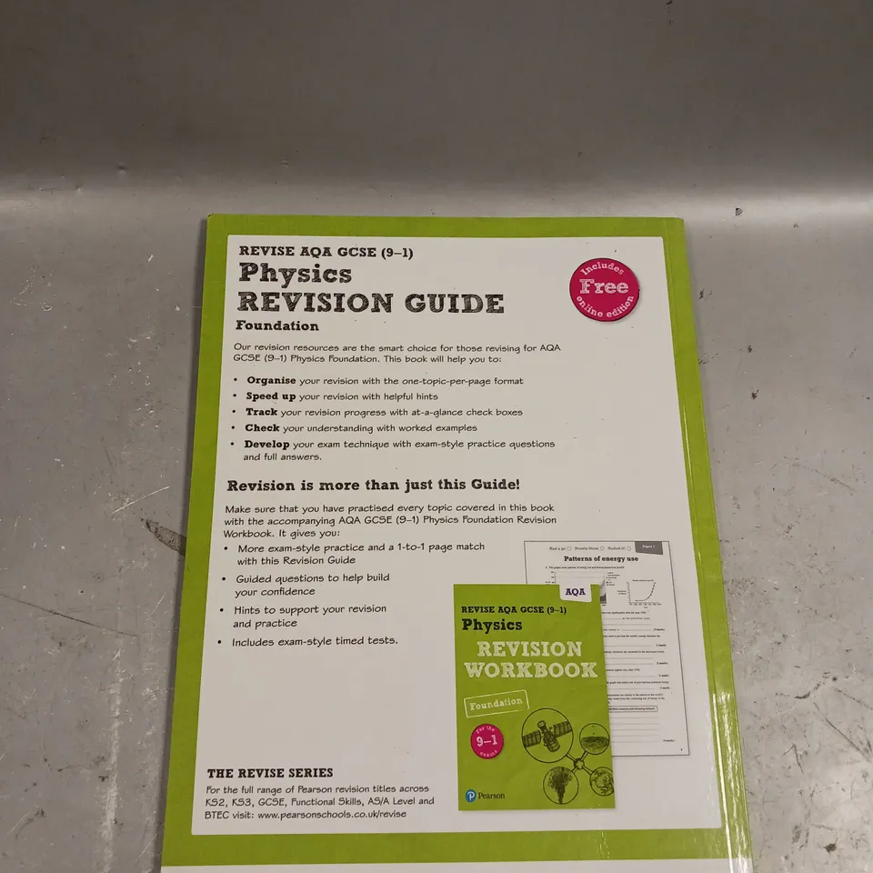 PEARSON REVISE AQA GCSE (9-1) PHYSICS REVISION GUIDE 