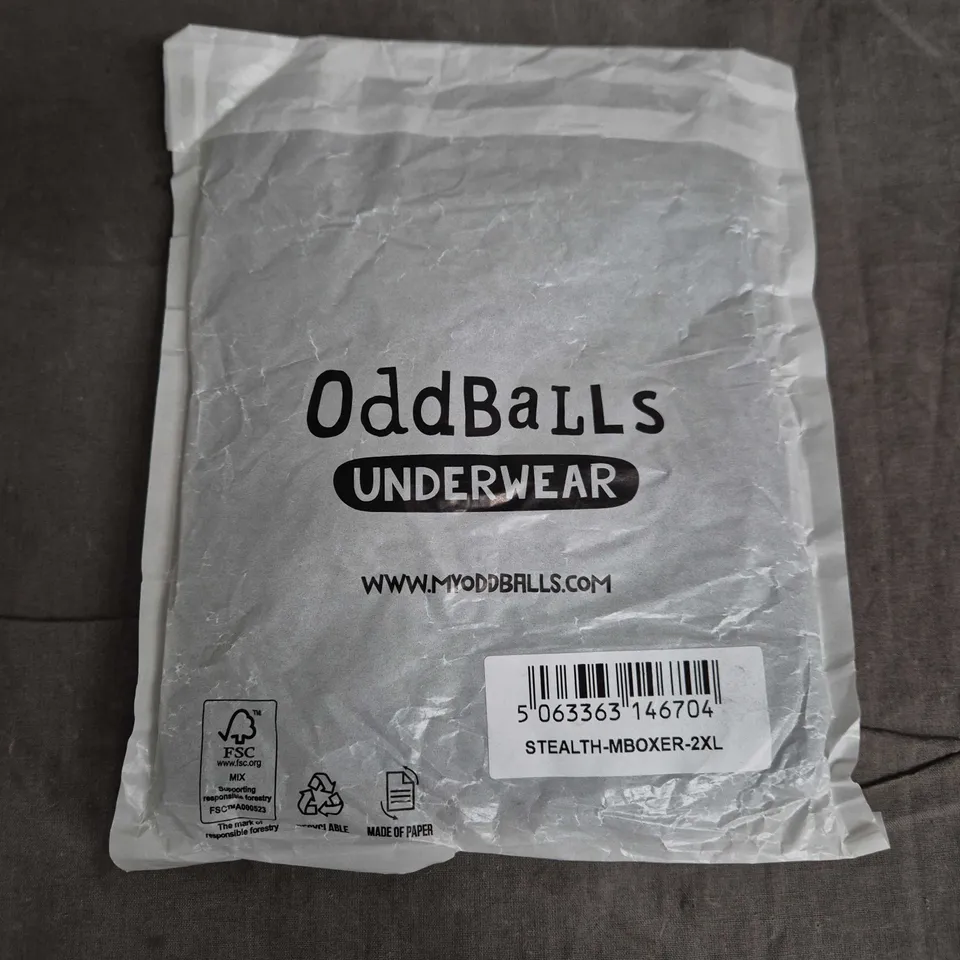 BAGGED ODDBALLS STEALTH MENS BOXERS - 2XL