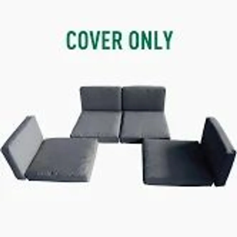 BOXED OUTSUNNY REPLACEMENT CUSHION COVER GARDEN RATTAN PATIO FURNITURE SEAT COVER POLYESTER OUTDOOR DEEP GREY- NO CUSHION INCLUDED