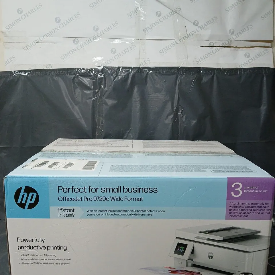 BOXED HP OFFICEJET PRO 9720E A3 ALL-IN-ONE WIRELESS COLOUR PRINTER - COLLECTION ONLY