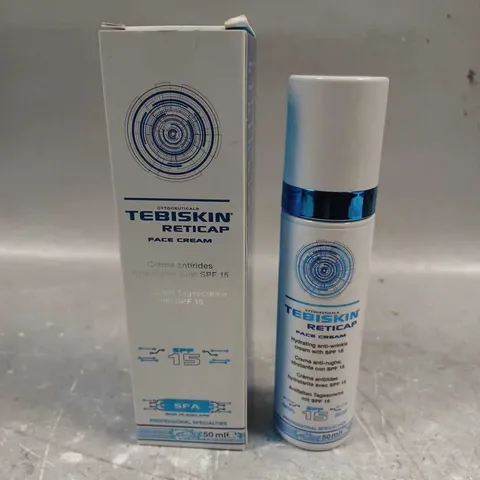 BOXED CYTOCEUTICALS TEBISKIN RETICAP FACE CREAM SPF 15 50ML